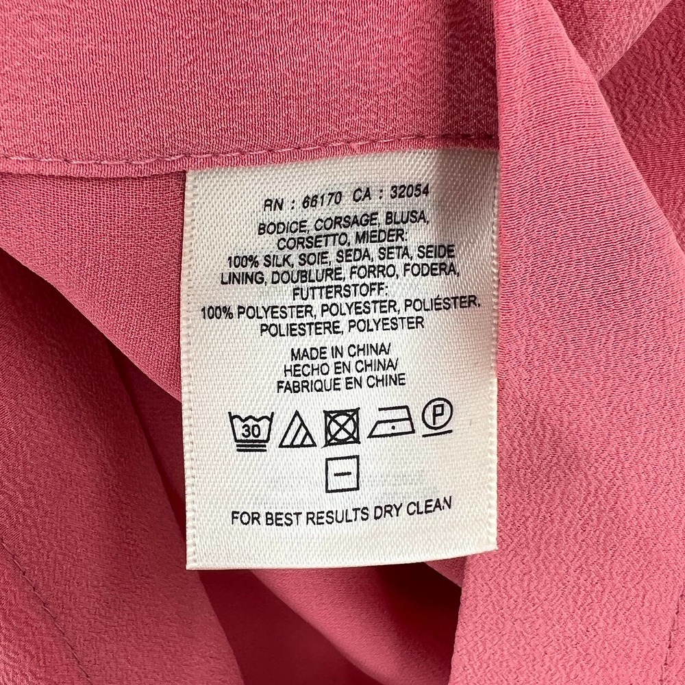 ANTHROPOLOGIE MAEVE Meret Silk Tunic Tank Rose Pink 8 NWT - Picture 10 of 10